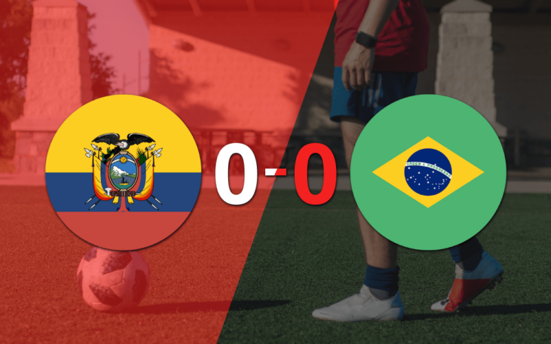 Ecuador y Brasil terminaron sin goles