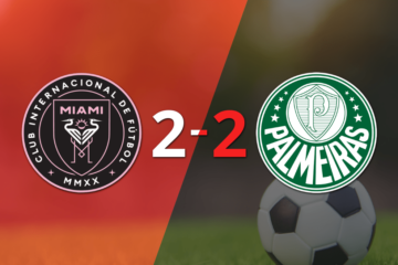 Palmeiras logró un agónico empate ante Inter Miami