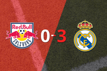 Real Madrid no tuvo piedad y goleó 3 a 0 a Red Bull Salzburgo