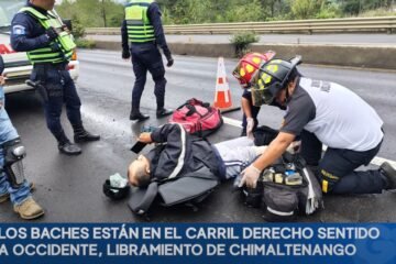 Accidentes por baches reavivan quejas en libramiento de Chimaltenango
