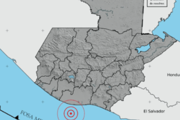 Insivumeh reporta temblor de magnitud 4.7 con epicentro en costa del Pacífico