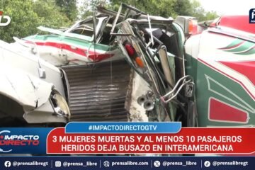 Muertes por accidentes de buses aumentan 56% en los primeros meses de 2025