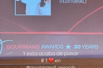 “El mejor libro culinario del mundo”: Mirciny Moliviatis recibe premio por “Música y Cocina” en los Gourmand World Cookbook Awards