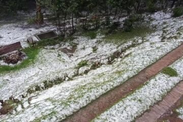 Imágenes muestran áreas de San Marcos y Quetzaltenango cubiertas de granizo