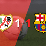 Rayo Vallecano y Barcelona igualaron 1 a 1