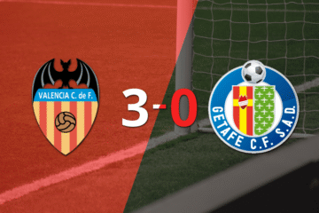 Tranquila victoria de Valencia por 3 a 0 frente a Getafe