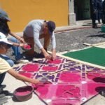 Talleres de alfombras en Antigua Guatemala, un espacio para aprender del arte efímero de Cuaresma y Semana Santa