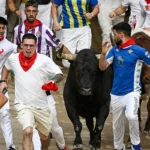 Sexto encierro de San Fermín 2026 con toros de La Palmosilla: una carrera masificada